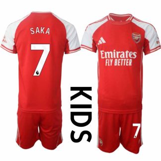 Nogometni dresi Kompleti za otroke Arsenal Domači 25-26 rdeča Bukayo Saka