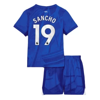 Nogometni dresi kompleti za otroke Chelsea Domači 2025-26 Jadon Sancho 19