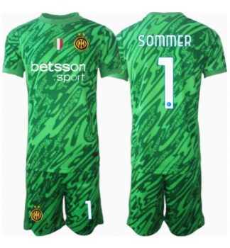 Nogometni dresi kompleti za otroke Inter Milan Vratar Domači 24-25 Yann Sommer