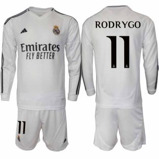 Nogometni dresi za odrasle Real Madrid Domači 2024-25 Rodrygo Goes Bela