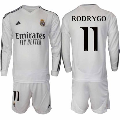 Nogometni dresi za odrasle Real Madrid Domači 2024-25 Rodrygo Goes Bela