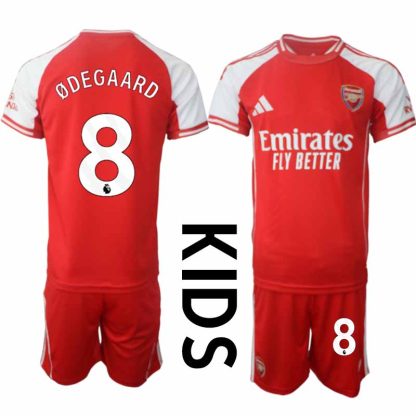 Nogometni dresi Kompleti za otroke Arsenal Domači 25-26 Martin Ødegaard