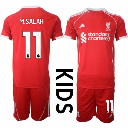 Otroškega Nogometnega dresa Liverpool Domači 25-26 rdeča Mohamed Salah