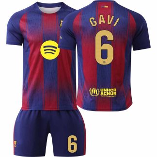 Otroški Nogometni Dres FC Barcelona Domači 2025-26 tisk Paez Gavi 6