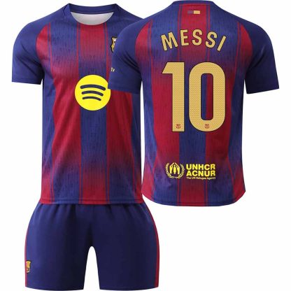 Otroški Nogometni Dres komplet FC Barcelona Domači 2025-26 Lionel Messi 10