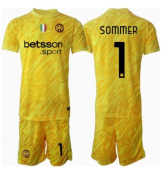 Otroški Nogometni dresi Inter Milan Vratar Gostujoči 2024-25 Yann Sommer