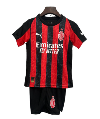 Otroški Nogometni Dresi komplet AC Milan Domači 2025/26