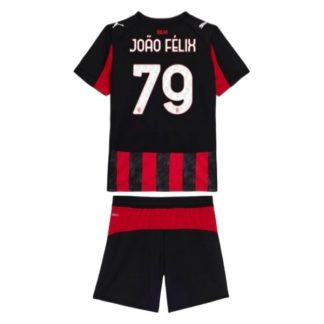 Otroški Nogometni Dresi komplet AC Milan Domači 2025/26 João Félix 79