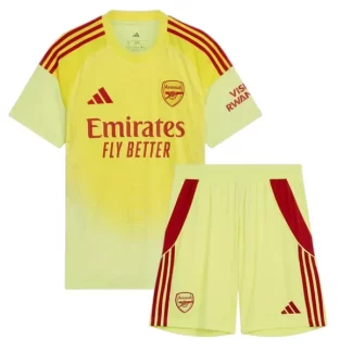 Otroški Nogometni dresi kompleti Arsenal Vratar Domači 2025-26