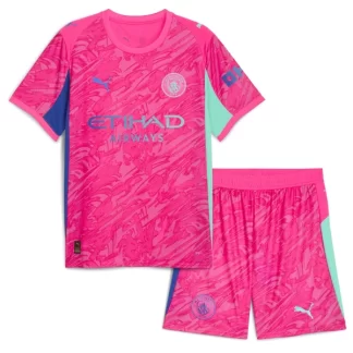 Otroški Nogometni dresi kompleti Manchester City Vratar 2025-26 Rosa