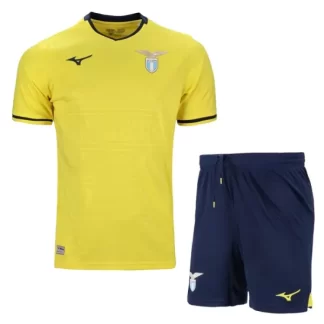 Otroški Nogometni Dresi Kompleti za otroke Lazio Gostujoči 2024-25 rumena