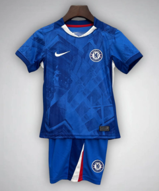 Otroški Nogometni dresi za otroke Chelsea Domači 2025-26