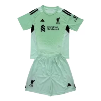 Otroški Nogometni dresi za otroke Liverpool Vratar 2025-26 zelena