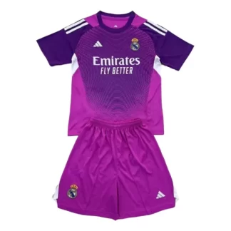 Otroški Nogometni dresi za otroke Real Madrid Vratar 2025-26 Vijolična