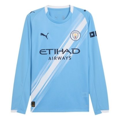 Poceni Moški dresi Manchester City Domači 2025-26 modra