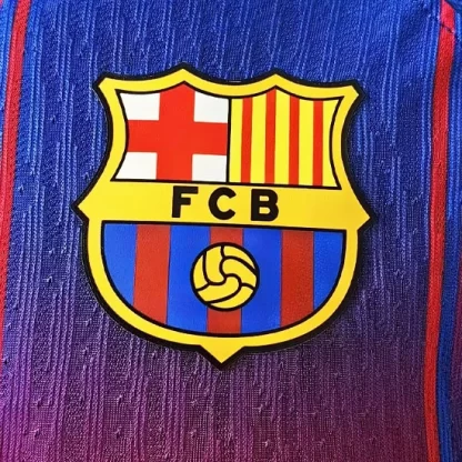 Moški Nogometni Dres FC Barcelona Domači 2025-26 Dolgi Rokav Različica predvajalnika-2