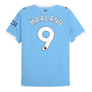 Moški Nogometni dresi Manchester City Domači 2025-26 Erling Haaland 9