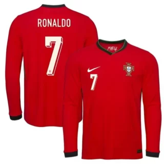 Moški Nogometni dresi Portugalska Reprezentance Domači 2025-26 tisk Cristiano Ronaldo 7 rdeča