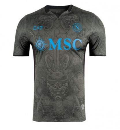 Moški Nogometni dresi SSC Napoli Tretji 2024-25 Črna Kratek Rokav