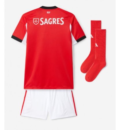 Nakup Otroški Nogometni dres Benfica Domači 2025-26 rdeča bela-1