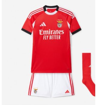 Nakup Otroški Nogometni dres Benfica Domači 2025-26 rdeča bela