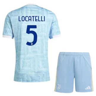Nogometni dresi za otroke kompleti Juventus Gostujoči 2025-26 Manuel Locatelli 5