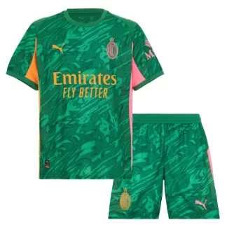 Otroški Dresi komplet AC Milan Vratar 2025-26 zelena