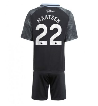 Otroški dresi nogomet Kompleti Aston Villa Gostujoči 2025-26 Ian Maatsen 22