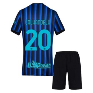 Otroški Nogometni dres Komplet Inter Milan Domači 2025-26 Hakan Calhanoglu 20