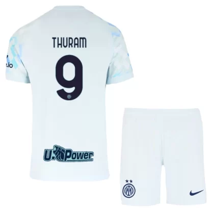 Otroški Nogometni dres Komplet Inter Milan Gostujoči 2025-26 Marcus Thuram 9