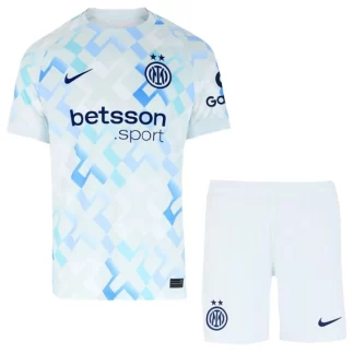 Otroški Nogometni dres Komplet Inter Milan Gostujoči 2025-26 z lastnim tiskom