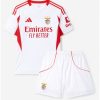 Otroški Nogometni dres kompleti Benfica Tretji 2025-26 bela rdeča