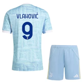 Otroški Nogometni Dres kompleti Juventus Gostujoči 2025-26 Dusan Vlahovic 9