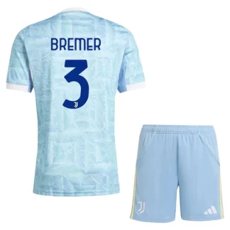 Otroški Nogometni Dres kompleti Juventus Gostujoči 2025-26 Gleison Bremer 3