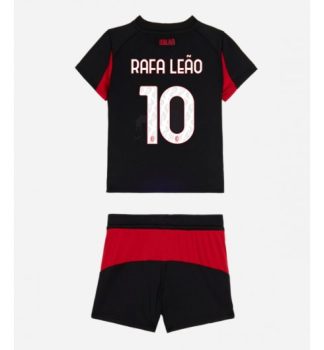 Otroški Nogometni Dresi komplet AC Milan Domači 2025-26 Rafael Leao 10