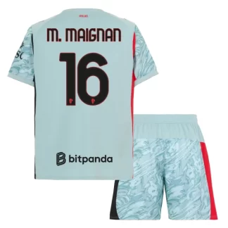 Otroški Nogometni Dresi komplet AC Milan Vratar 2025-26 Mike Maignan 16