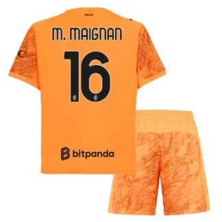 Otroški Nogometni Dresi komplet AC Milan Vratar 2025-26 Oranžna Mike Maignan 16