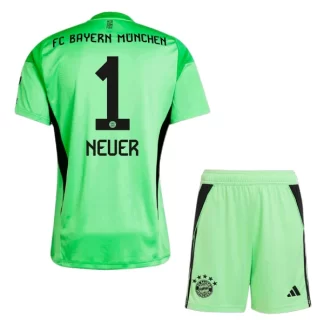 Otroški Nogometni dresi kompleti FC Bayern Munich Vratar 2025-26 Neuer 1