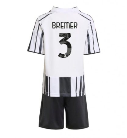 Otroški Nogometni Dresi kompleti Juventus Domači 2025-26 Gleison Bremer 3