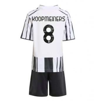 Otroški Nogometni Dresi kompleti Juventus Domači 2025-26 Teun Koopmeiners 8