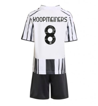 Otroški Nogometni Dresi kompleti Juventus Domači 2025-26 Teun Koopmeiners 8