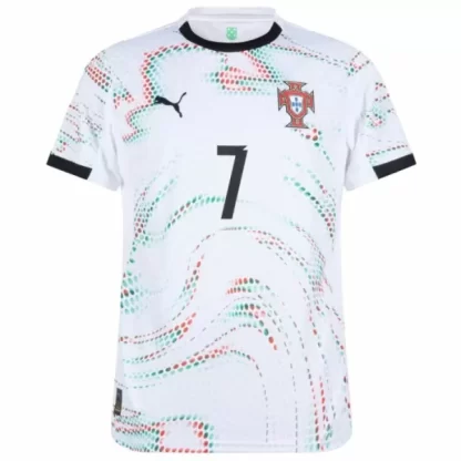 Otroški Nogometni dresi kompleti Portugalska Gostujoči 2025-26 Cristiano Ronaldo 7-1