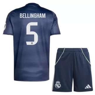 Otroški Nogometni dresi kompleti Real Madrid Gostujoči 2025-26 Jude Bellingham 5