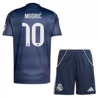 Otroški Nogometni dresi kompleti Real Madrid Gostujoči 2025-26 Luka Modric 10