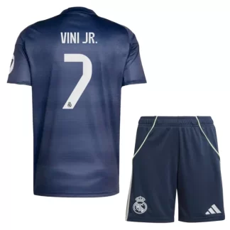 Otroški Nogometni dresi kompleti Real Madrid Gostujoči 2025-26 Vinicius Junior 7