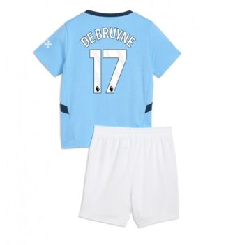 Otroški Nogometni dresi Manchester City Domači 2024-2025 Kevin De Bruyne 17