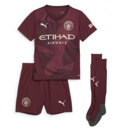 Otroški Nogometni dresi Manchester City Tretji 2024-2025 Kevin De Bruyne 17-1
