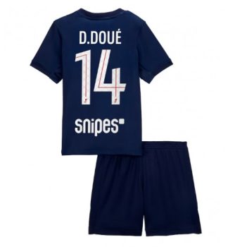 Otroški Nogometni dresi Paris Saint-Germain PSG Domači 2025-26 Desire Doue 14