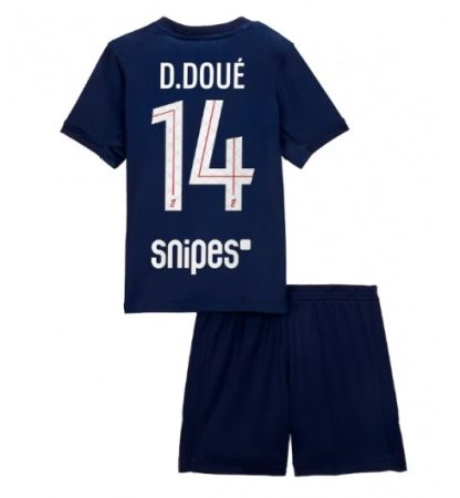 Otroški Nogometni dresi Paris Saint-Germain PSG Domači 2025-26 Desire Doue 14