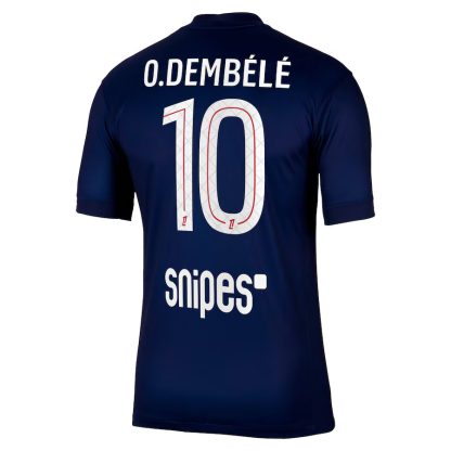 Otroški Nogometni dresi Paris Saint-Germain PSG Domači 2025-26 Ousmane Dembélé 10-1